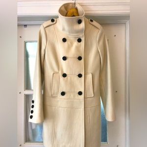 Cream wool Guess peacoat in XS
